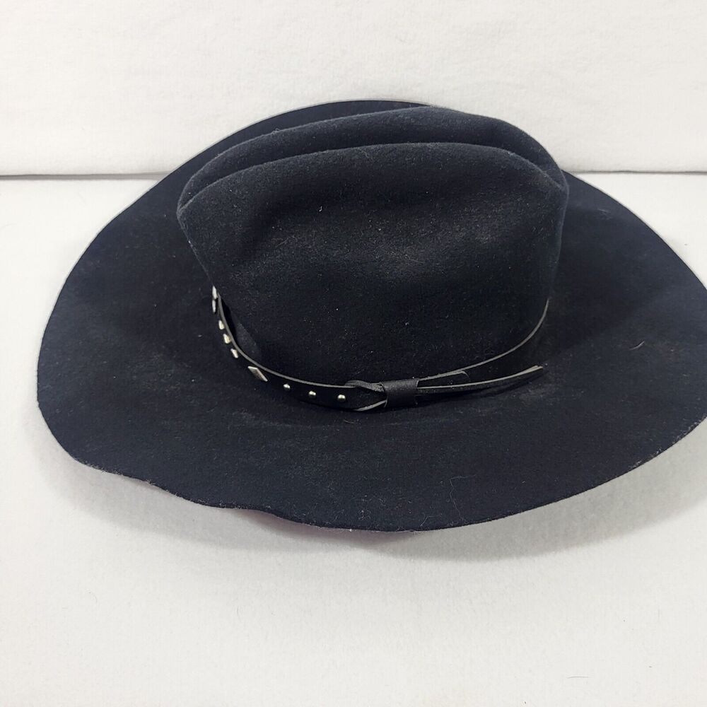 Vintage Renegade Rebel Headware 100% wool  Black Cowboy Western Hat Size 7 /56